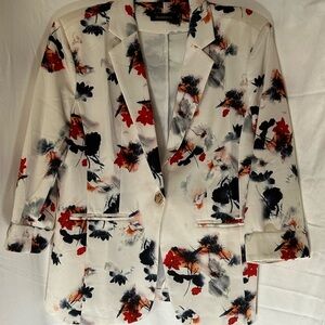 Beninos White, Navy Blue, Red Blazer